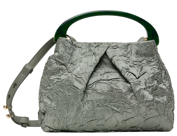 Dries Von Noten Green Crushed Bag